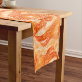 Chemin De Table Long Orange Tourbillon Méditerranéen (In Situ)