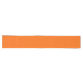 Chemin De Table Long Orange uni Halloween personnalisable (Horizontal)