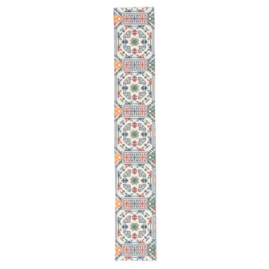 Chemin De Table Long Palestine traditionnelle Broderie tatreez boho (Devant)