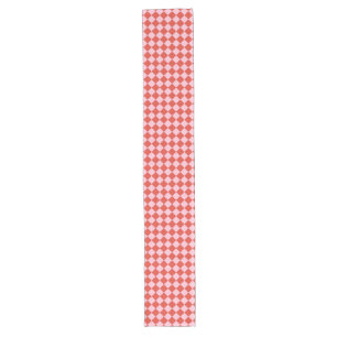 Chemin De Table Long Panneau rouge et rose