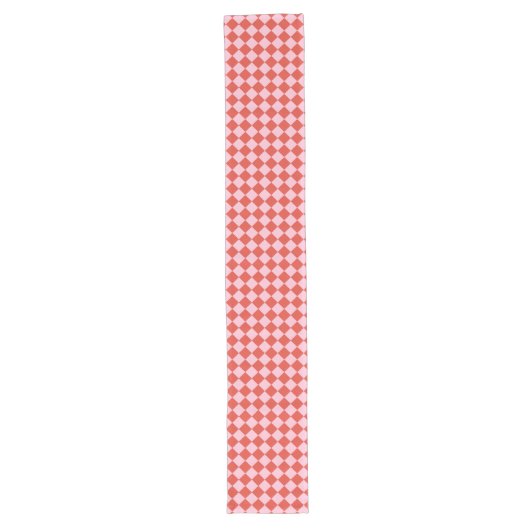 Chemin De Table Long Panneau rouge et rose (Devant)