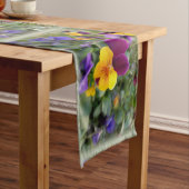 Chemin De Table Long Pansies lumineuses (In Situ)