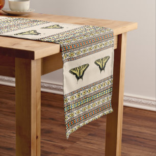 Chemin De Table Long Papillon Southwestern jaune Swallowtail