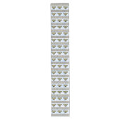 Chemin De Table Long Papillon Swallowtail Jaune Sud-Ouest Bleu Long (Devant)