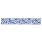 Chemin De Table Long Papillons Aquarelle Indigo Blue (Horizontal)