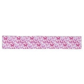 Chemin De Table Long Papillons Aquarelle Magenta Rose (Horizontal)