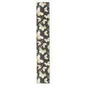Chemin De Table Long Papillons dorés Motif 20.bw Black BG (Devant)