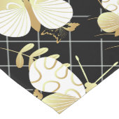 Chemin De Table Long Papillons dorés Motif 20.bw Black BG (Coin)
