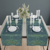 Chemin De Table Long Parameterisation du puzzle à carré floral feuillu