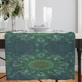 Chemin De Table Long Parameterisation du puzzle à carré floral feuillu