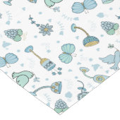 Chemin De Table Long Passover Runner Whimsical Design Solid Center (Coin)