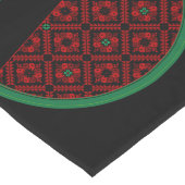 Chemin De Table Long Pastèque de Palestine Broderie tatreez rouge (Coin)