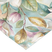 Chemin De Table Long Pattern Elegant Magnolia Flowers (Coin)
