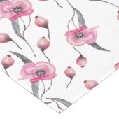 Chemin De Table Long Pavot Dream Aquarelle Motif Floral (Coin)