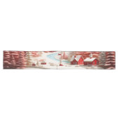 Chemin De Table Long Paysage d'hiver scandinave en 3D (Horizontal)