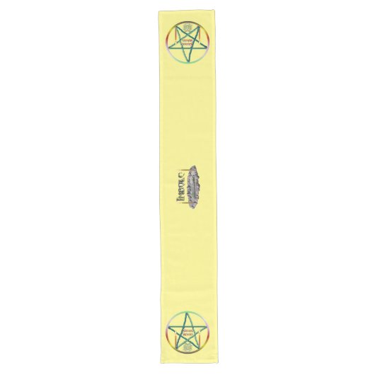 Chemin De Table Long Pentacle Imbolc (Devant)