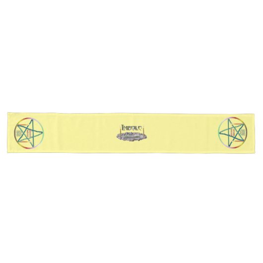 Chemin De Table Long Pentacle Imbolc (Horizontal)