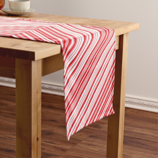 Chemin De Table Long Pepperment Chevron Table Runner (In Situ)