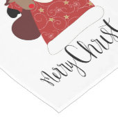Chemin De Table Long Père Noël et Rudolph (Coin)