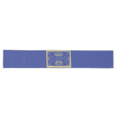 Chemin De Table Long Pessah Pesach bleu grand (Horizontal)