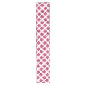 Chemin De Table Long Pies roses du coureur de table (Devant)