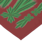 Chemin De Table Long Pine Comet Garnet Runner table (Coin)