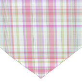 Chemin De Table Long Pink 'n vert Élégant Plaid géométrique (Coin)