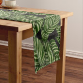 Chemin De Table Long Plante de feuille tropicale moderne Imprimer (In Situ)