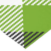 Chemin De Table Long Plaques Tartan simples Vert néon (Coin)