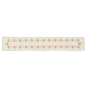 Chemin De Table Long Pochoir rose adoptif de frise de Hélène (Horizontal)