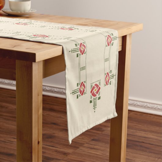Chemin De Table Long Pochoir rose adoptif de frise de Hélène (In Situ)