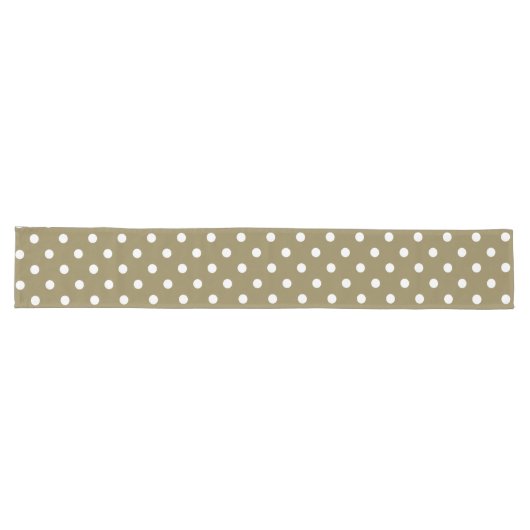 Chemin De Table Long Points Design Dark Tan Big (Horizontal)