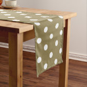 Chemin De Table Long Points Design Dark Tan Big (In Situ)