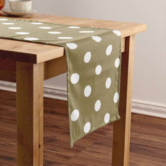 Chemin De Table Long Points Design Dark Tan Big (In Situ)