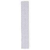 Chemin De Table Long pois blanc gris et motif (Devant)