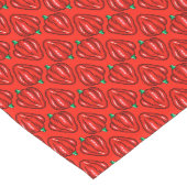 Chemin De Table Long Poivrons Rouge Chaud   (Coin)