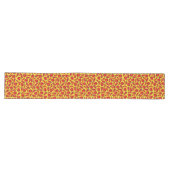 Chemin De Table Long Poivrons rouges chili sur fond jaune (Horizontal)