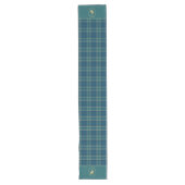 Chemin De Table Long Polo Classique à Carreaux Tartan et Monogramme Équ (Devant)