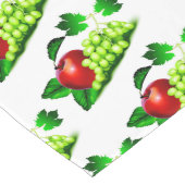 Chemin De Table Long Pommes et raisins (Coin)