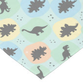 Chemin De Table Long Prehistoric Dinosaur Silhouette Seamless Pattern (Coin)