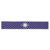 Chemin De Table Long Prosperity Christmas Star - Silver Stars (Horizontal)