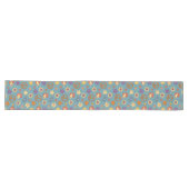 Chemin De Table Long Psychedelic Table Runner Retro Pastel Mood (Horizontal)