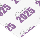 Chemin De Table Long Purple Glitter Classe de 2025 (Coin)