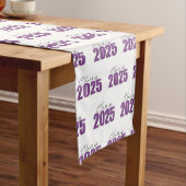 Chemin De Table Long Purple Glitter Classe de 2025 (In Situ)