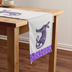 Chemin De Table Long Purple Paisley Sphynx Paisley