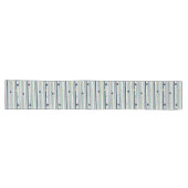 Chemin De Table Long Rayures et toupies de Hanouka (Horizontal)