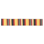 Chemin De Table Long Rayures jaunes, noires et rouges (Horizontal)