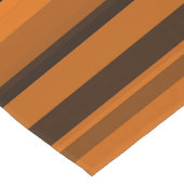 Chemin De Table Long Rayures Marron Noir Orange (Coin)