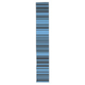 Chemin De Table Long Rayures Noir Bleu (Devant)