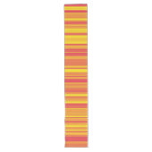 Chemin De Table Long Rayures Orange Rouge Jaune (Devant)
